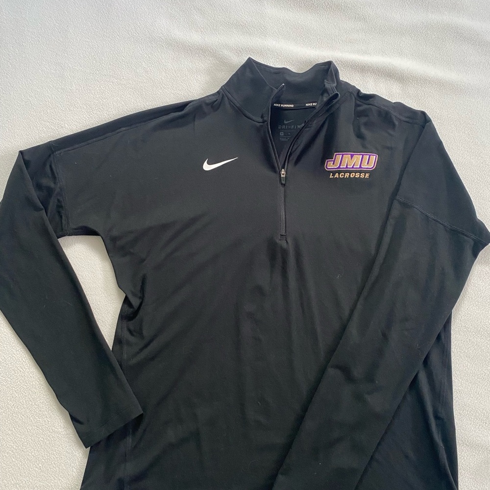 Nike JMU Lacrosse Black Quarter-Zip Jacket